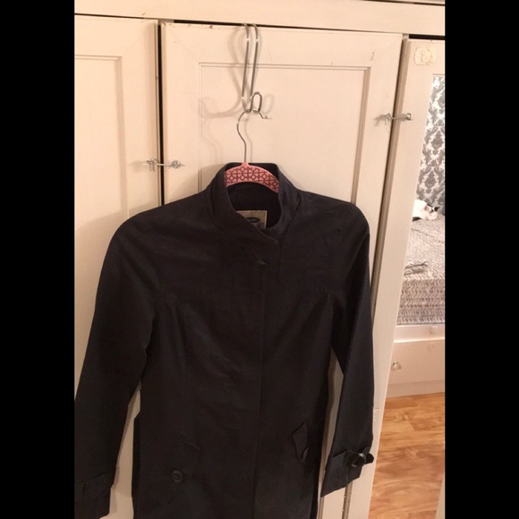 Old Navy Black Short Trench Coat - Picture 12 of 13